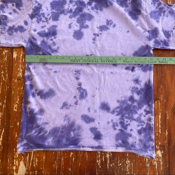 SOLD——PRINCE Purple Tie Dye Music Graphic Tee - Picture 3 of 5